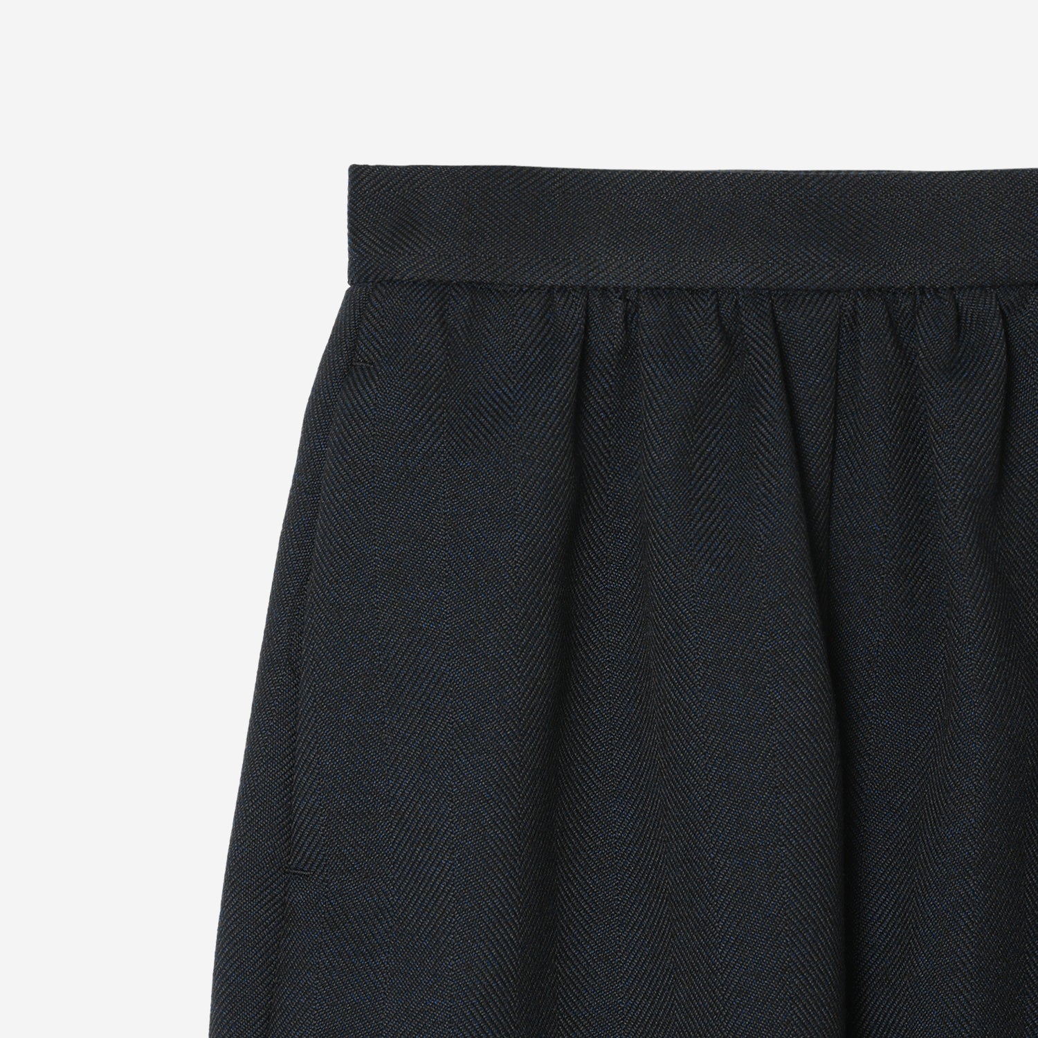 Block Paneled Skirt / dark navy