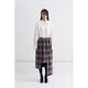 Block Paneled Skirt / check