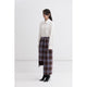 Block Paneled Skirt / check