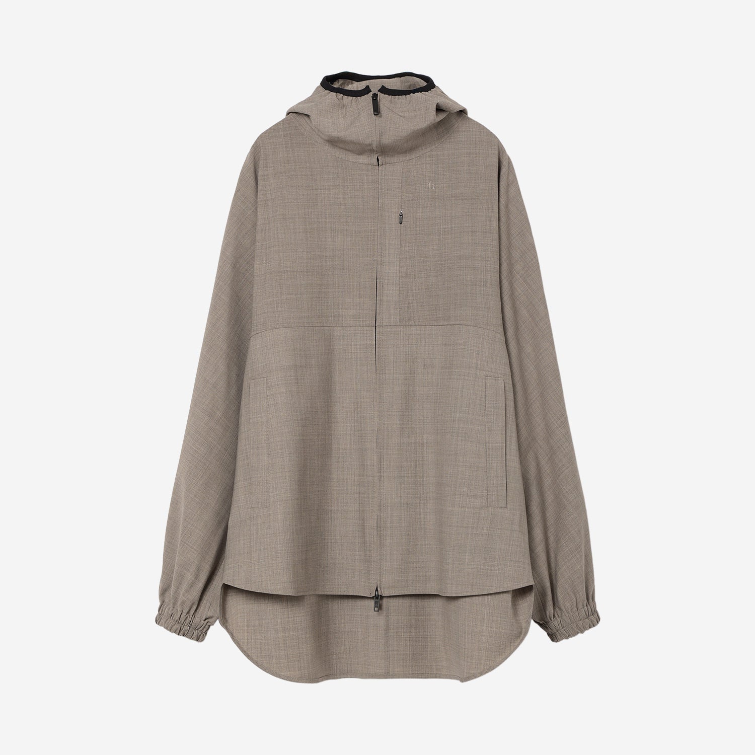 Hooded Shirt Blouson / beige