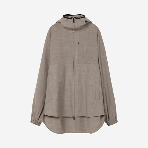 Hooded Shirt Blouson / beige