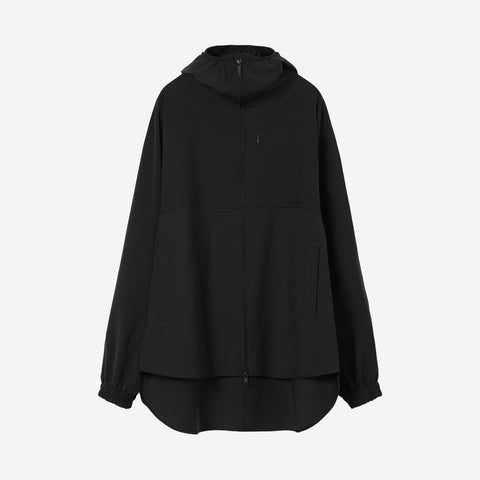 Hooded Shirt Blouson / black