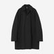 Bonding Stand Fall Collar Coat / black