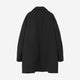 Bonding Stand Fall Collar Coat / black