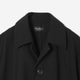 Bonding Stand Fall Collar Coat / black