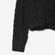 Color Nep Mole Knit Cardigan / black