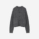 Color Nep Mole Knit Cardigan / gray