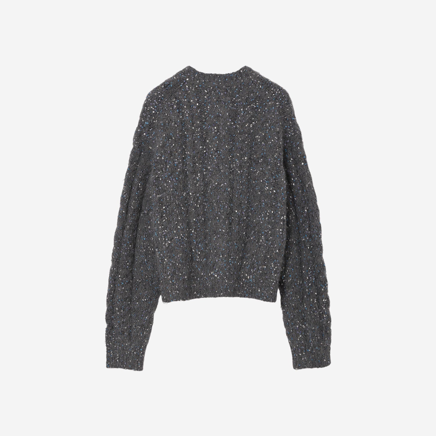 Color Nep Mole Knit Cardigan / gray – th products