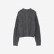 Color Nep Mole Knit Cardigan / gray