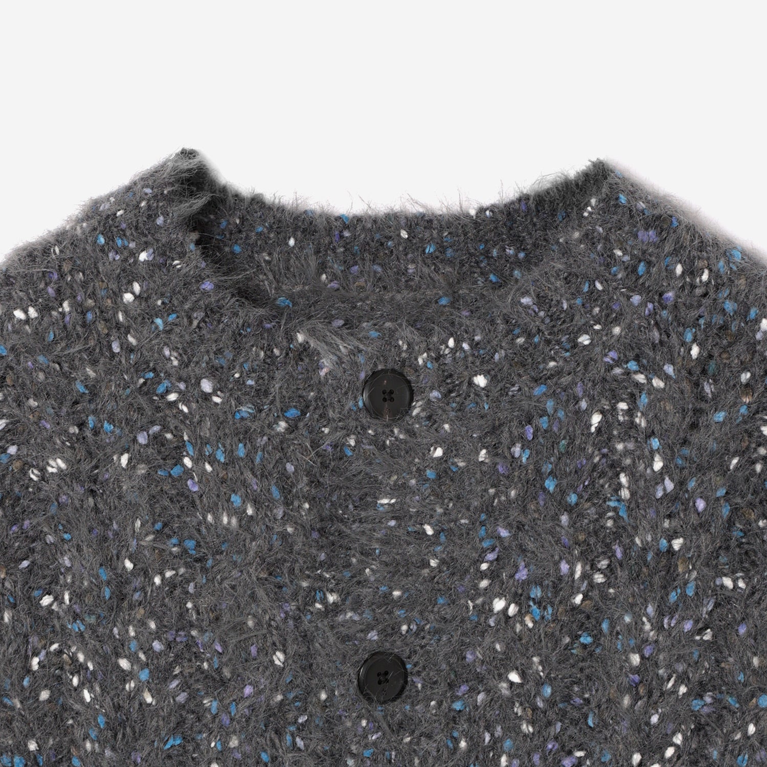 Color Nep Mole Knit Cardigan / gray – th products