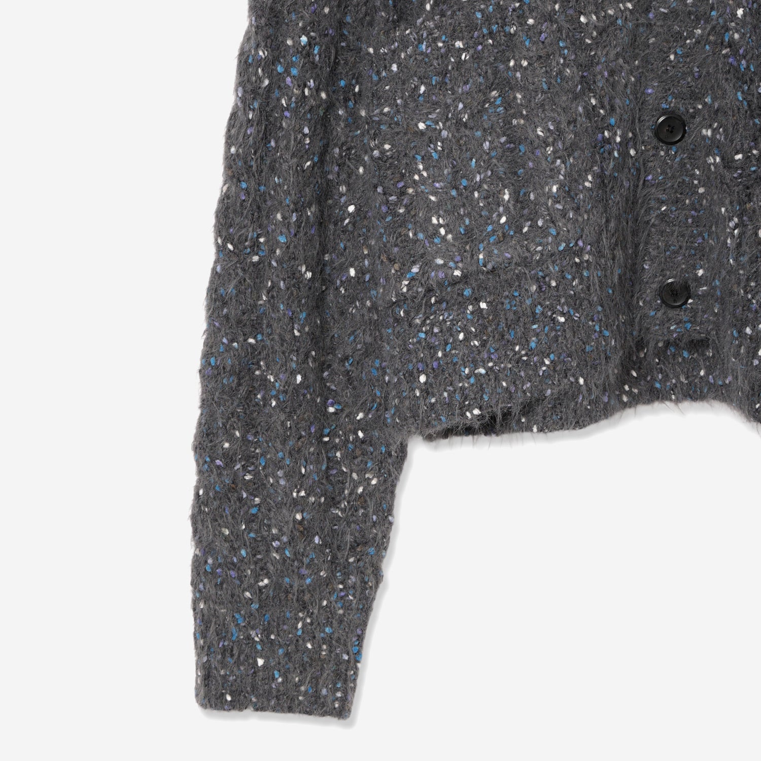 Color Nep Mole Knit Cardigan / gray – th products