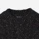 Color Nep Mole Knit Pullover / black