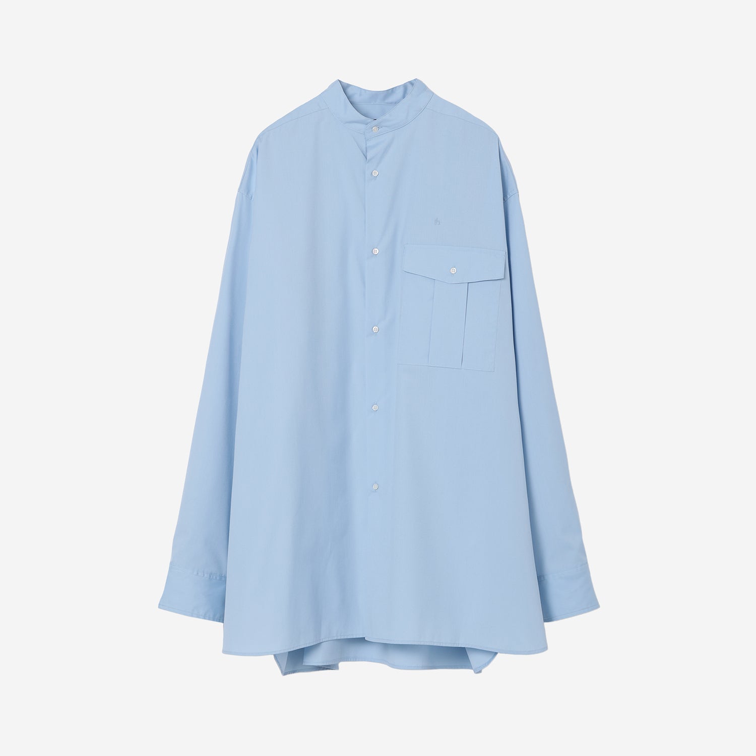 Stand Collar Big Shirt / sax