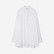 Stand Collar Big Shirt / white
