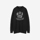Damaged College Sweatshirt / black