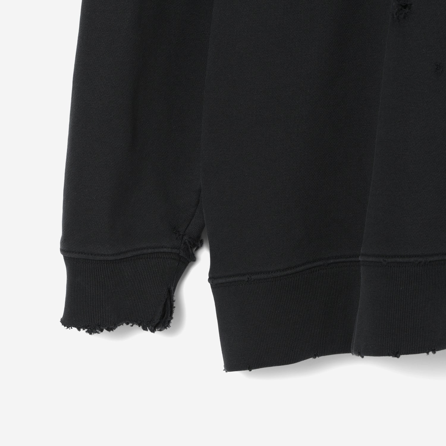 Damaged College Sweatshirt / black – th products
