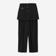 Tailored Detail Wide Pants / black