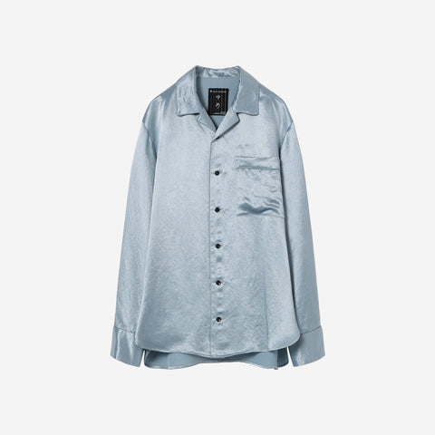 Sleeping Shirt ARTIST WARDROBE / MARIKO ASABUKI / blue × blue