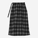 Bonding West Gather Volume Skirt / gray check