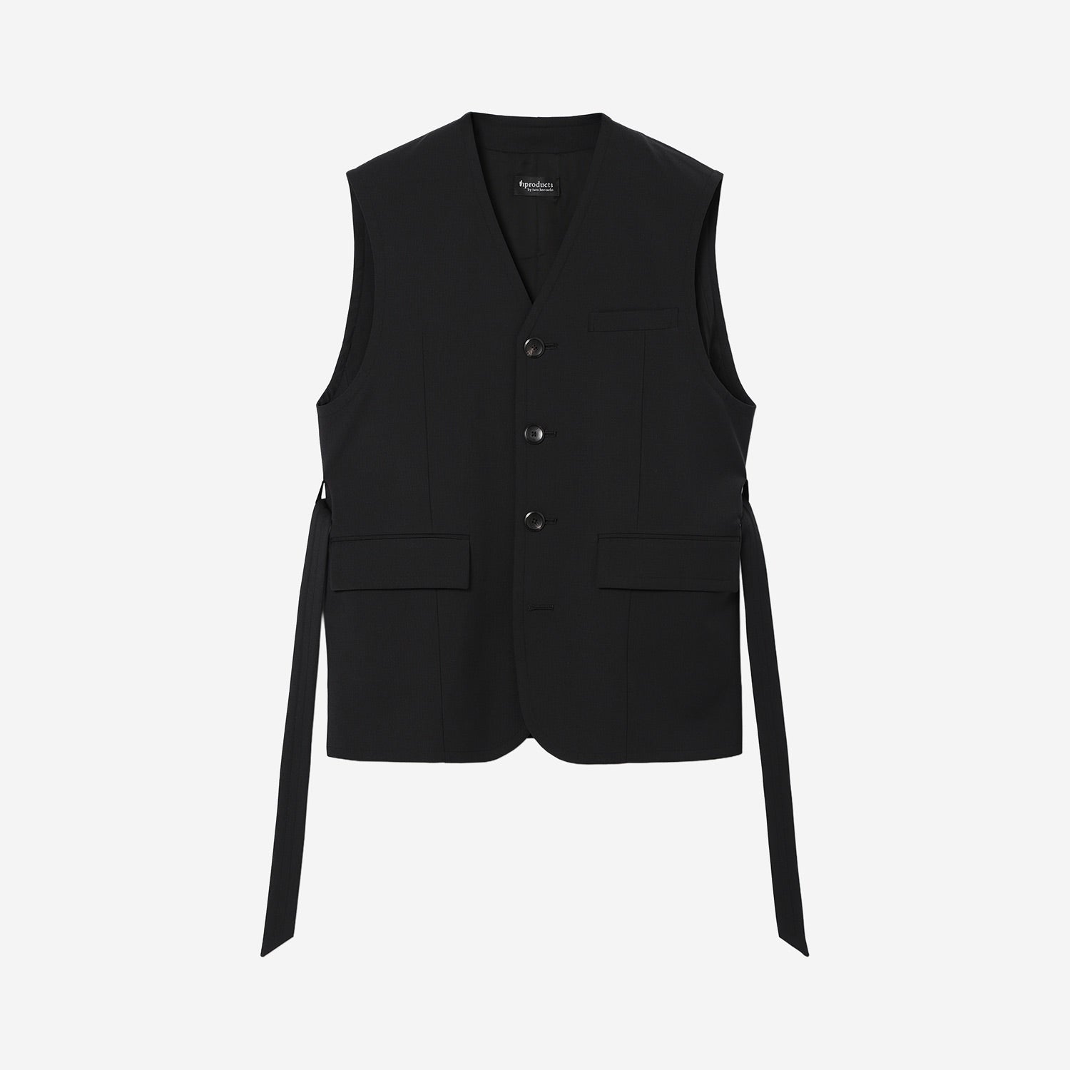 Belted Vest / black