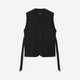 Belted Vest / black