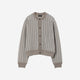 Stripe Knit Cardigan / beige stripe