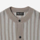 Stripe Knit Cardigan / beige stripe