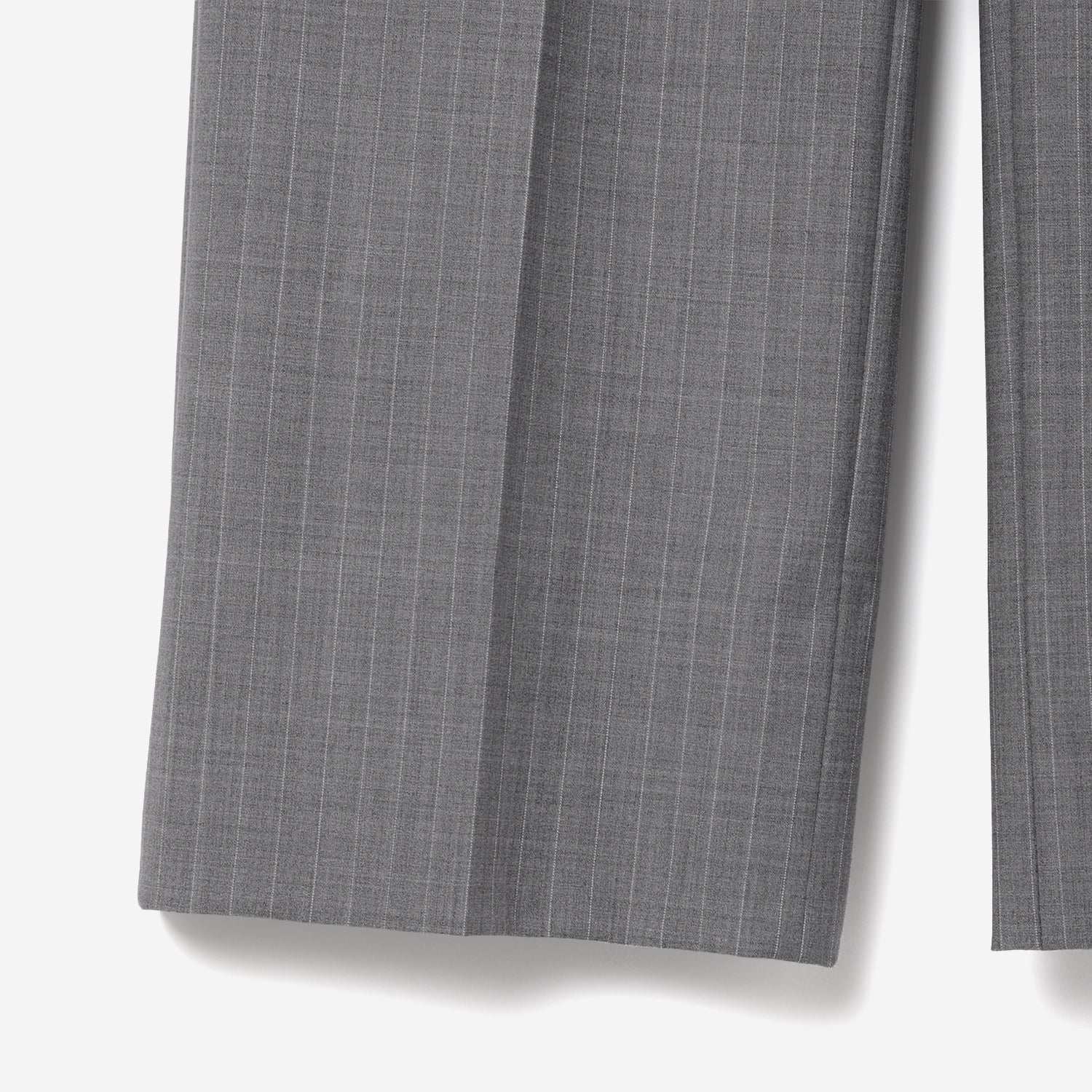 th products ティーエイチ プロダクツ QUINN Wide Tailored Pants クイーン ワイド ストライプ テーラードパンツ スラックス グレー 2601-P01-101 QUINN / Wide Tailored Pants / gray stripe – th products