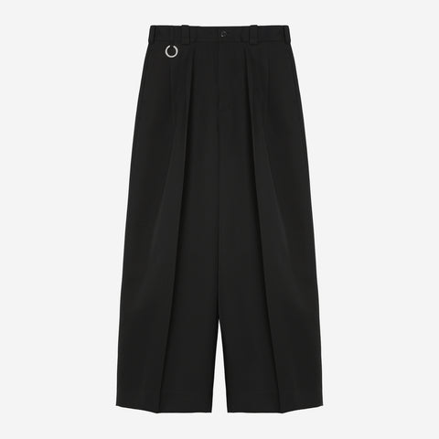 Extra Volumed Tapered Pants / black