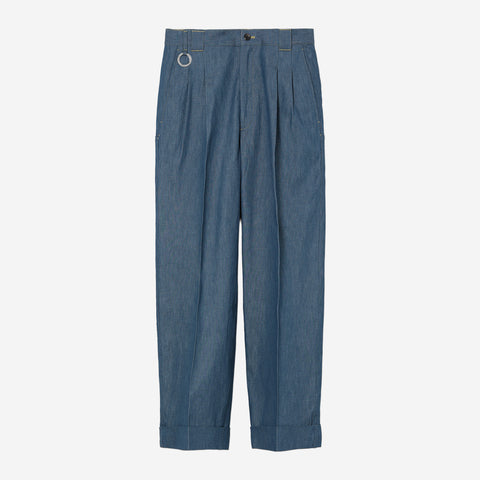 Tailored Work Pants ARTIST WARDROBE / KEISUKE NAKAMURA DAIKEI MILLS / light indigo