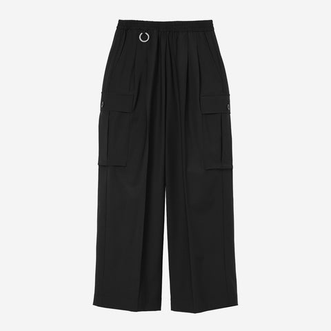 Wide Cargo Pants / black