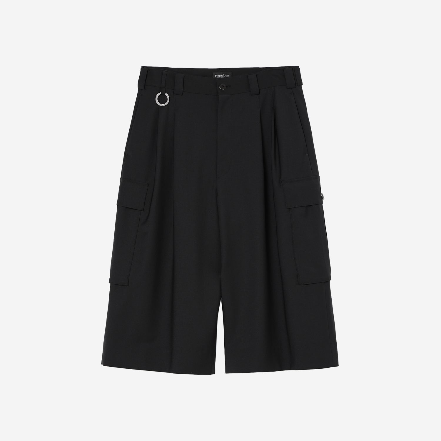 Wide Cargo Shorts / black – th products