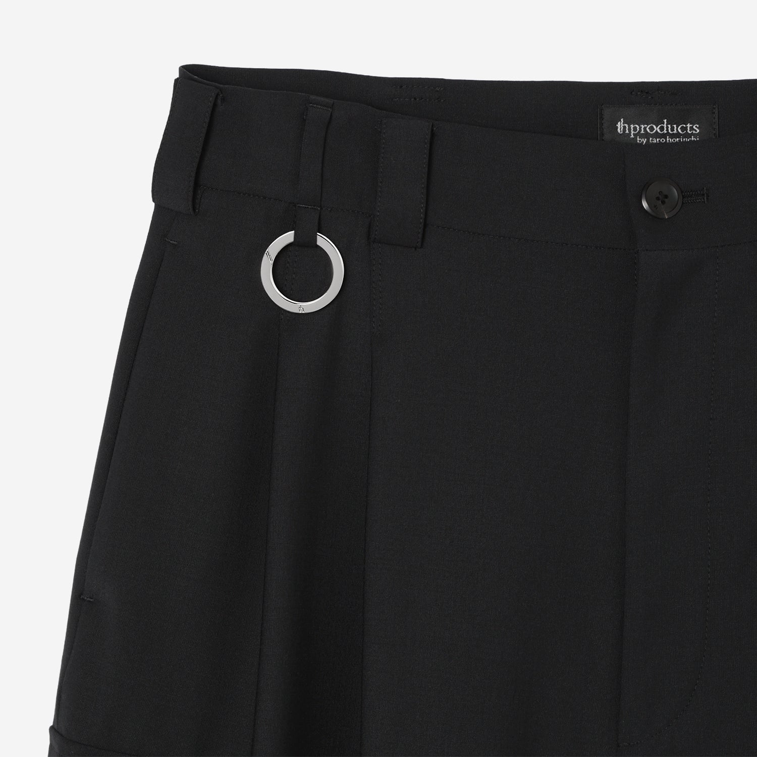 Wide Cargo Shorts / black – th products