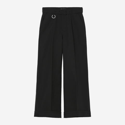 Belted Wide Pants / black