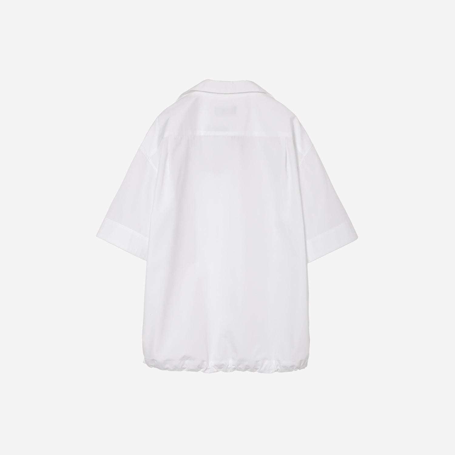 th products ホワイトカノコ　セーラーカラーシャツ Open Collar Shirt (MID) / white – th products