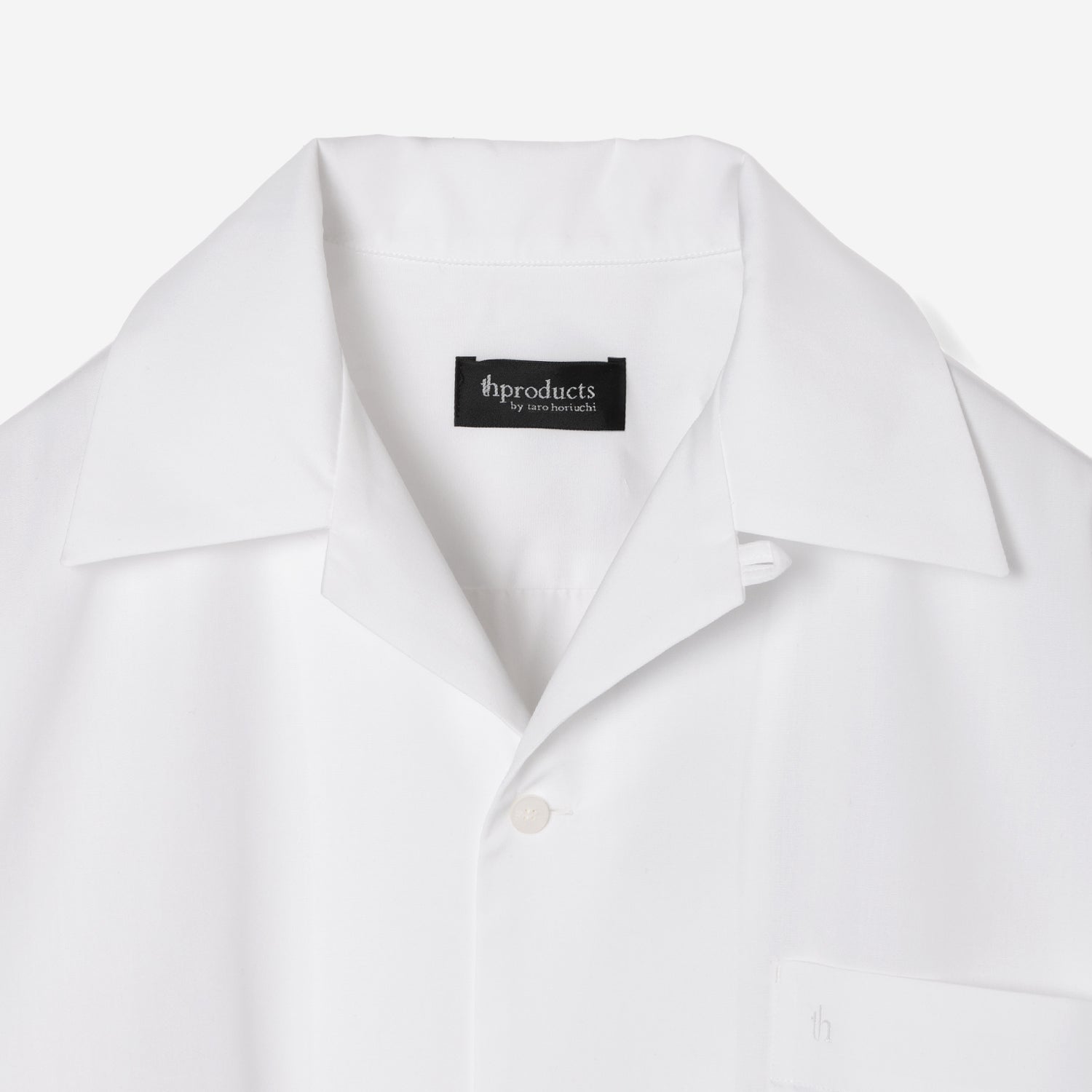 Open Collar Shirt (MID) / white – th products