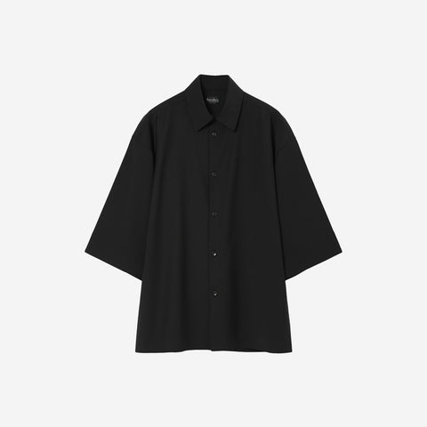EDWARD / Big Sleeve S/S Shirt / black