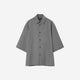 EDWARD / Big Sleeve S/S Shirt / gray stripe