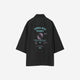 EDWARD / Graphic Print Big Sleeve S/S Shirt / black