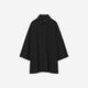 EDWARD / Big Sleeve S/S Shirt / black