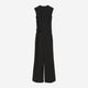 Belted Sleeveless Jumpsuit / black