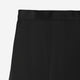 Satin Mix Pleats Skirt / black