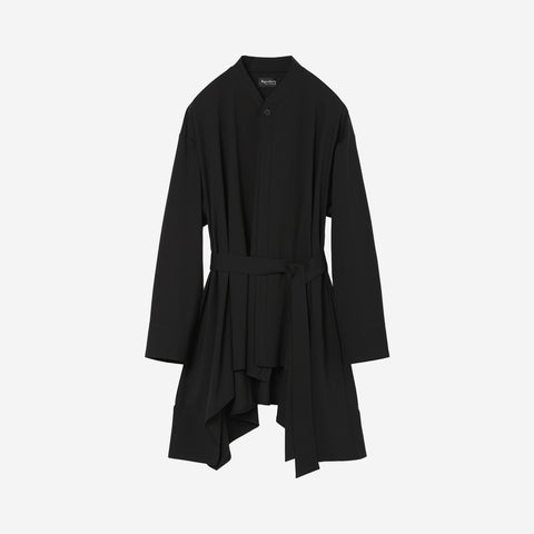 Double Breasted Flare Cardigan / black