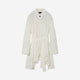 Double Breasted Flare Cardigan / white