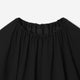 Bubble Hem Top / black
