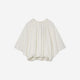 Bubble Hem Top / white