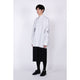 Graphic Print Oversized Shirt / white stripe