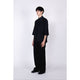 EDWARD / Big Sleeve S/S Shirt / black