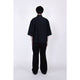 EDWARD / Big Sleeve S/S Shirt / black