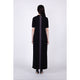 Mix Cut S/S Dress / gray × black